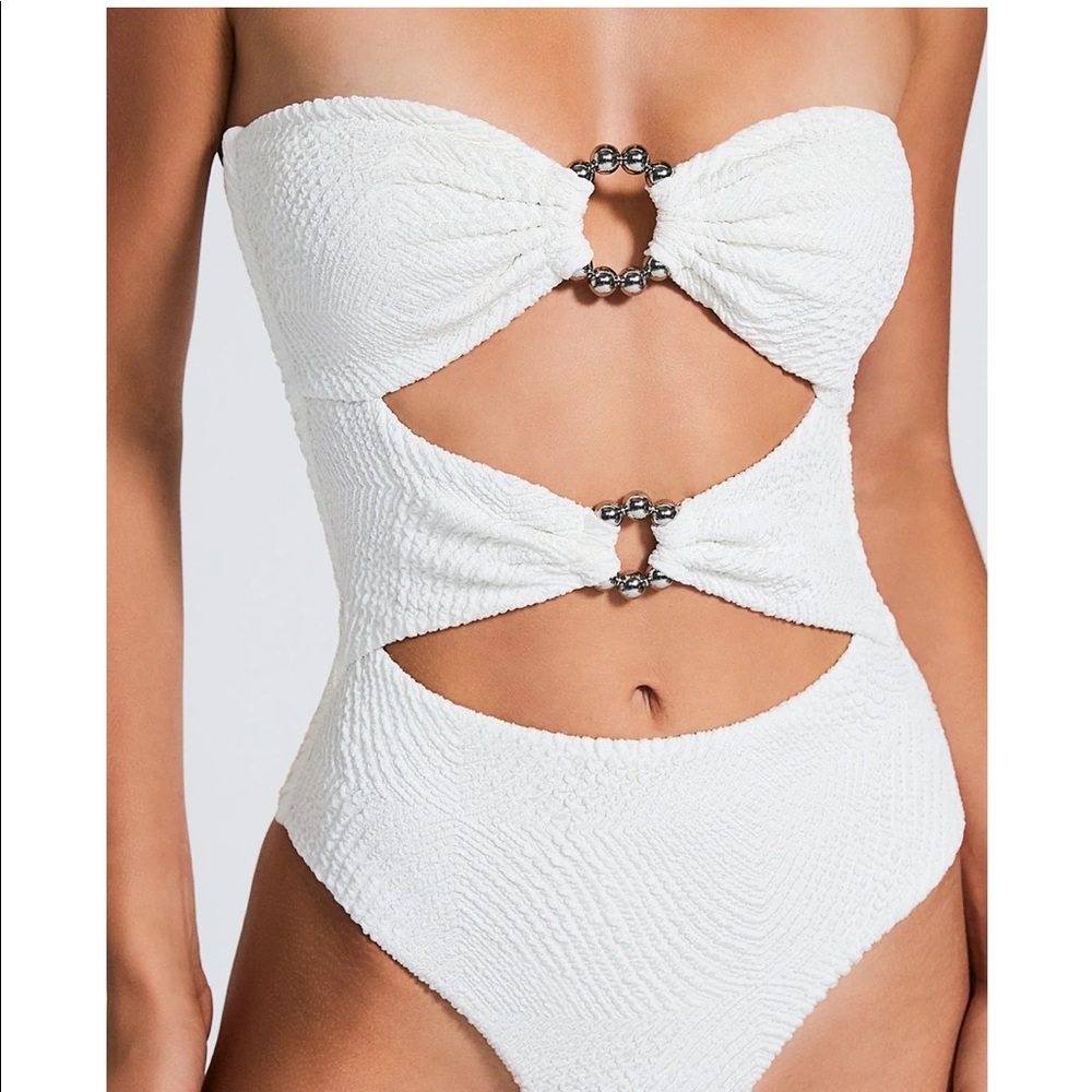 Devon Windsor swimsuit
